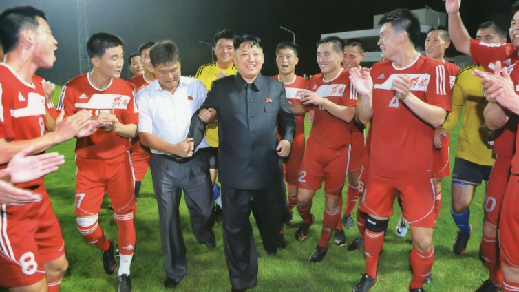 Севернокорейската женска футболна машина се задейства