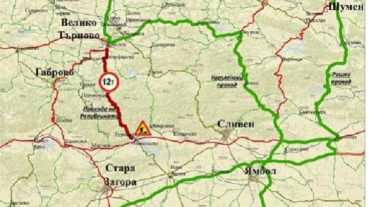Заради ремонт: Спират ТИР-овете през Хаинбоаз