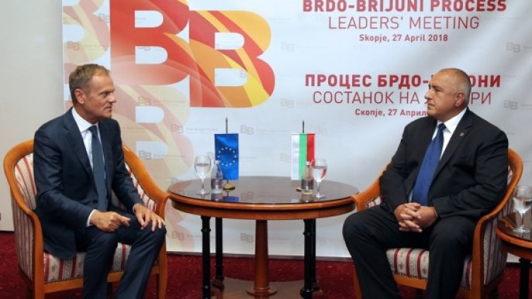 Борисов се видя с Туск, обсъдиха срещата за Балканите