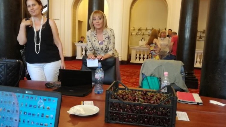 Из деня в парламента: Череши, тъпани и танци...