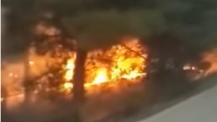 Ситония в пламъци, горският пожар е неконтролируем