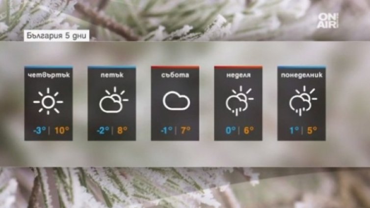 Пролет през януари, живакът скача до 12-13&deg;C