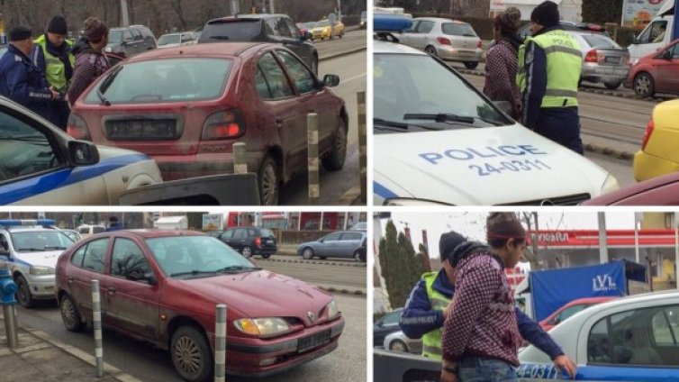 В София: Неспособен шофьор, в кола без номера &ndash; арестуван!