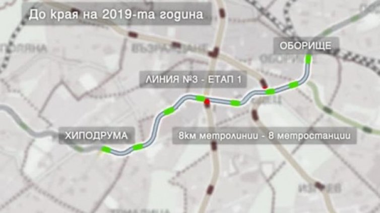 Първият влак по третия лъч на метрото &ndash; в края на октомври