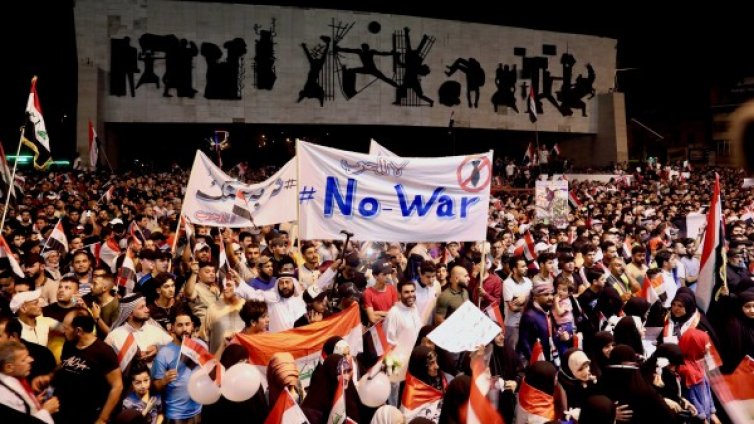 В Ирак протестираха срещу евентуална война