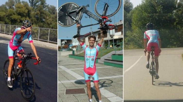 7 държави, 24 часа: Давид с колело и цел за рекорд!