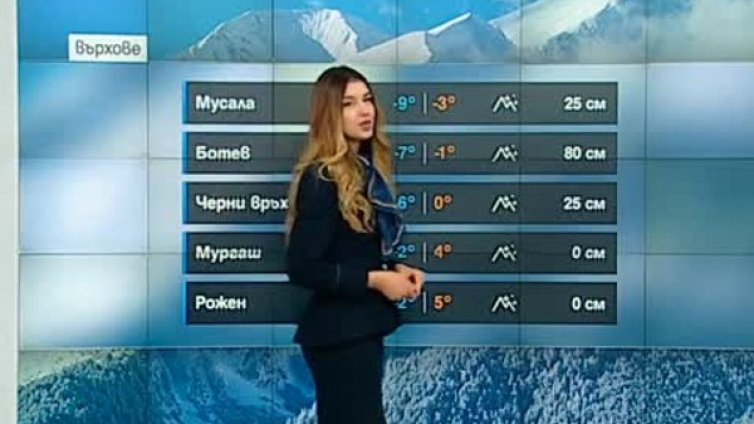 Градусите слизат значително надолу. Максималните &ndash; 10&deg;