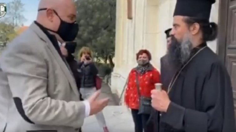 Гешев на посещение при видинския митрополит Даниил