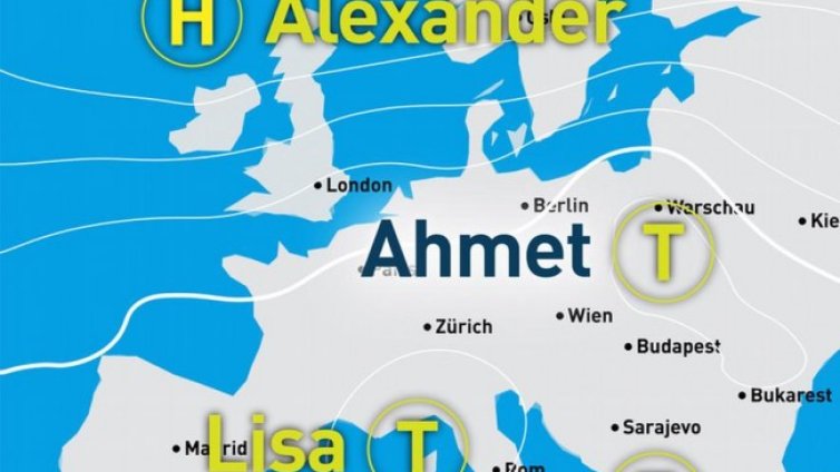 В Германия кръщават циклони "Ахмет", "Бартош", "Джемал"