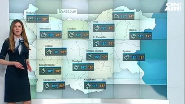Топъл ден, температурите стигат до 25&deg;C