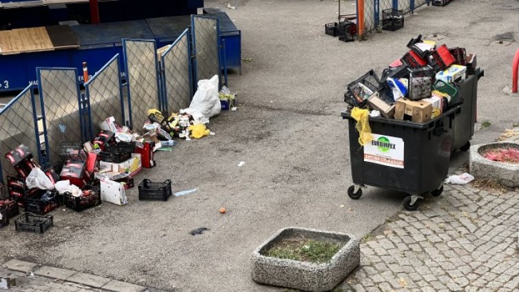 Апокалипсис в центъра на София - гниещи плодове на Женския пазар 