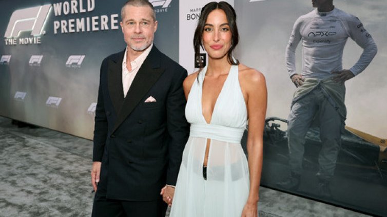 Брад Пит и Инес де Рамон - влюбени и радостни на събитие