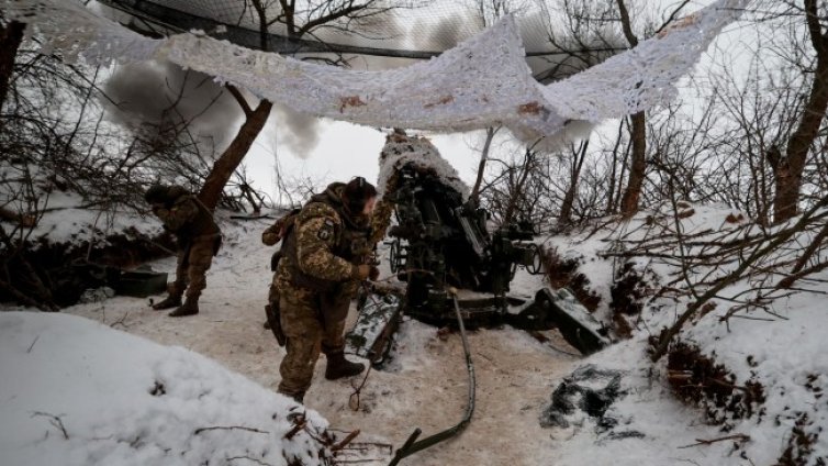 Отстъпление на украинската армия от село Ласточкине западно от Авдеевка