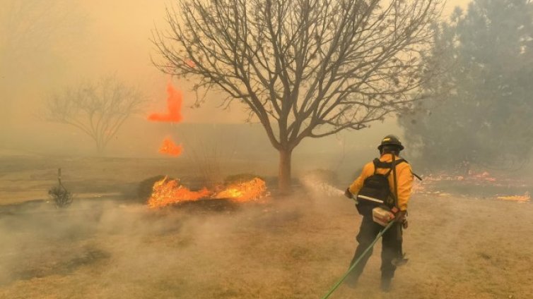 В Тексас бушуват много горски пожари, има и извън контрол
