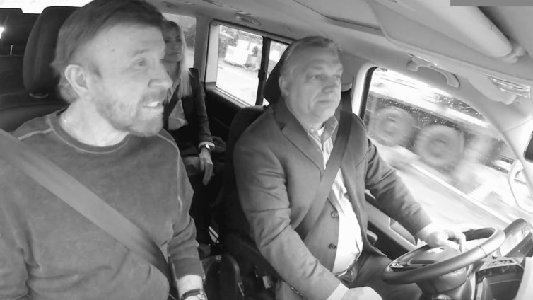 Орбан се прости с приятеля си, Чък Норис ВИДЕО