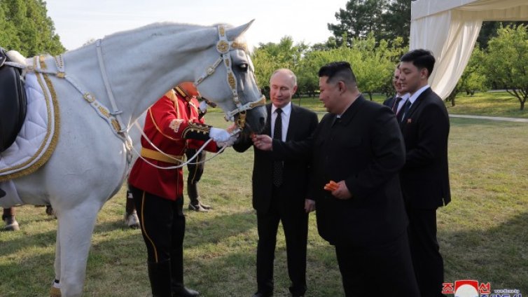 Путин подари на Ким Чен Ун... лъв и мечки 