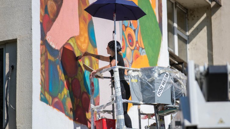 Градското изкуство на Све Янков променя облика на Студентски град