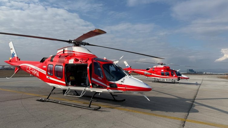 Третият медицински хеликоптер пристига тази седмица