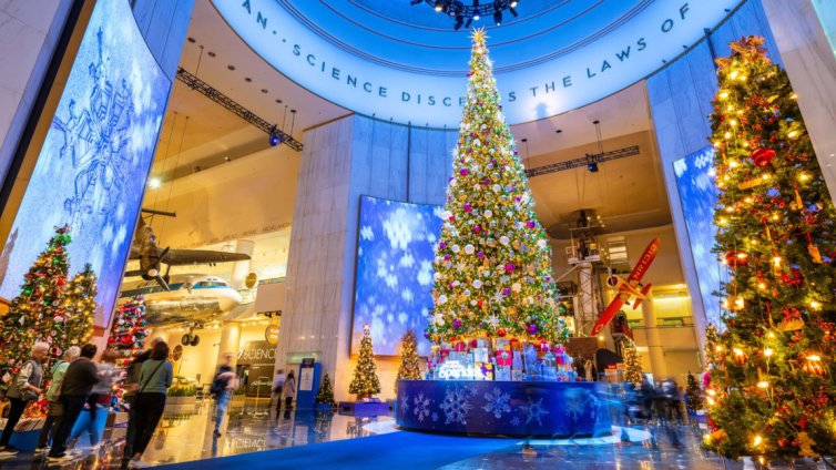 Българска коледна елха в изложба в Музея на науката и индустрията в Чикаго