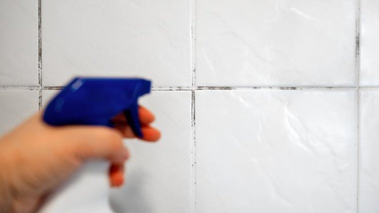 Почистете мухъла в банята с помощта на оцет