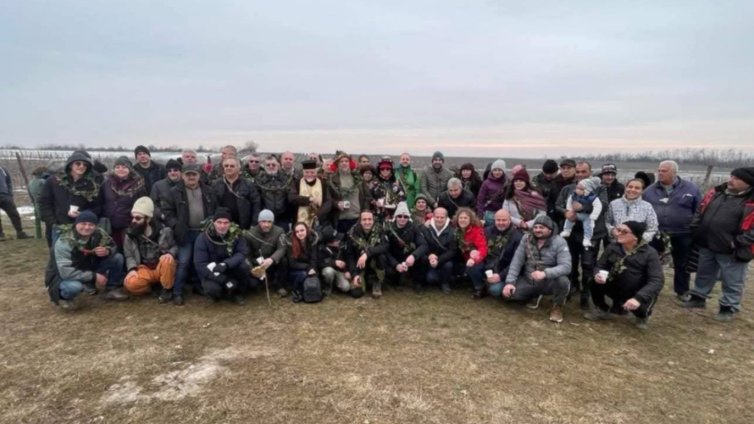 Тома Белев, Борислав Сандов и Владислав Панев на обща снимка с Калушев от 2023 г. 