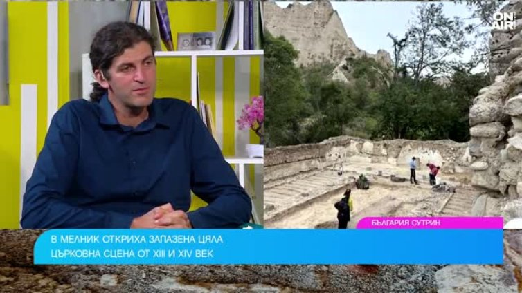 В Мелник откриха ценни средновековни стенописи