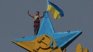 Развяха украинското знаме на небостъргач в Москва 