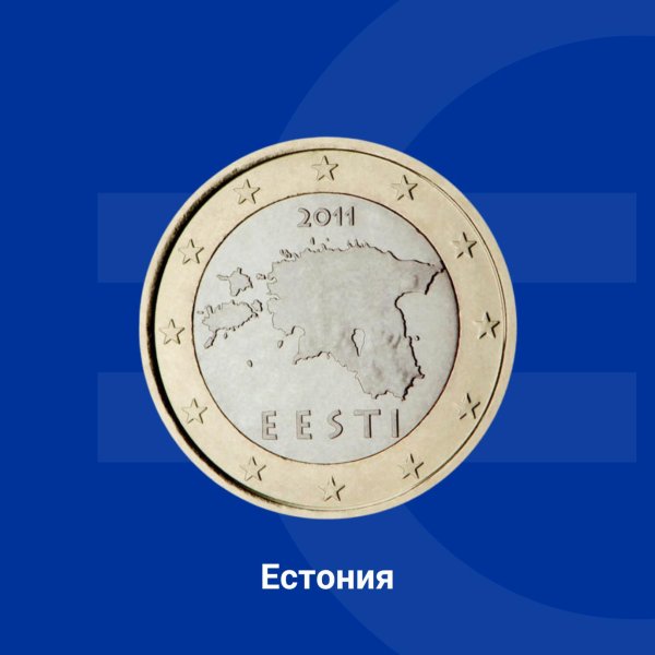 Всички купюри на монетите на Естония са с еднакъв дизайн. На тях са изобразени контурите на картата на Естония и надписът &bdquo;Eesti&ldquo; (в превод на български - &bdquo;Естония&ldquo;). Снимка: Европейската комисия в България