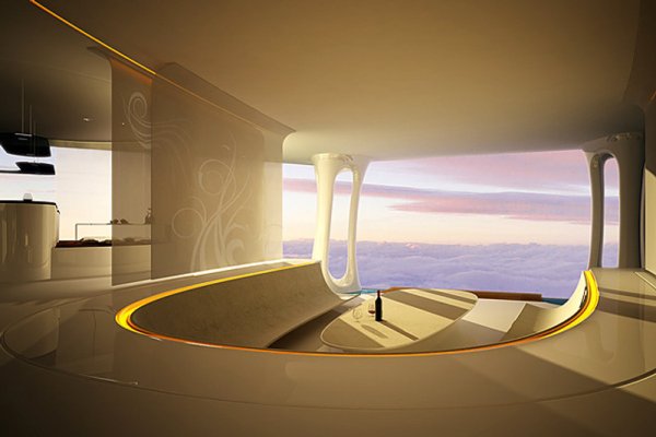 Интериорът в Aircruise. Снимка: Aircruise design