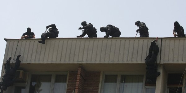 Демонстрация по повод 30-годишнината на Специализирания отряд за борба с тероризма. Снимка: БГНЕС