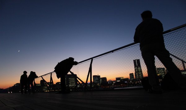 Залез над Йокохама, Япония. Снимка: БГНЕС