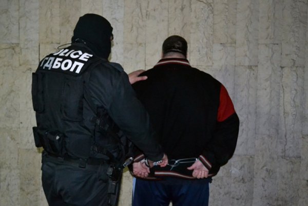 Арестуваният 43-годишен мъж. Снимка: МВР