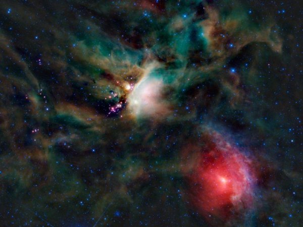Мъглявината Rho Ophiuchi. Снимка: NASA/JPL-Caltech/UCLA