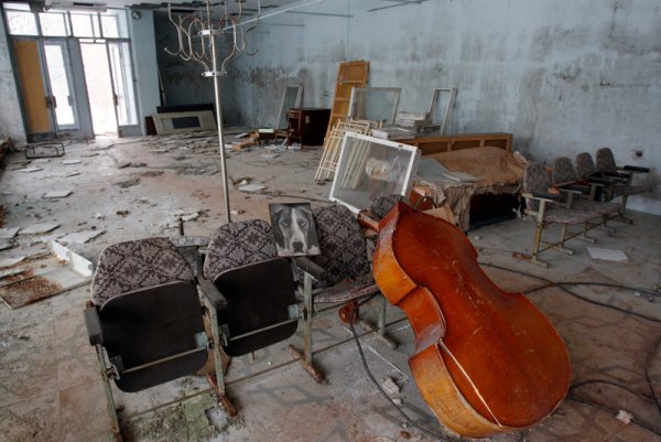 Изглед от сграда в Припят. Снимка: Reuters