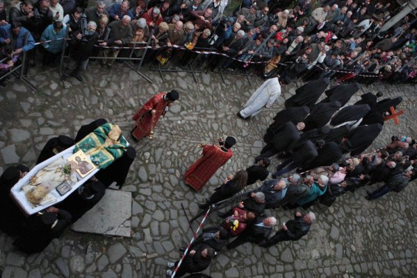 Погребението на партиарх Максим. Снимка: Булфото