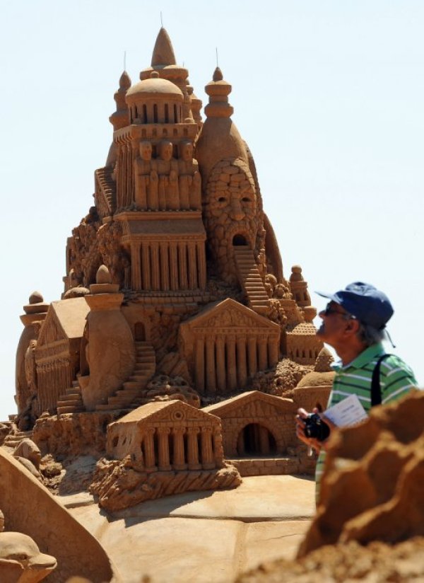 Пясъчна скулптура в Мелбърн, Австралия. Снимка: БТА