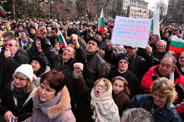 Протестът във Варна Снимка: БТА