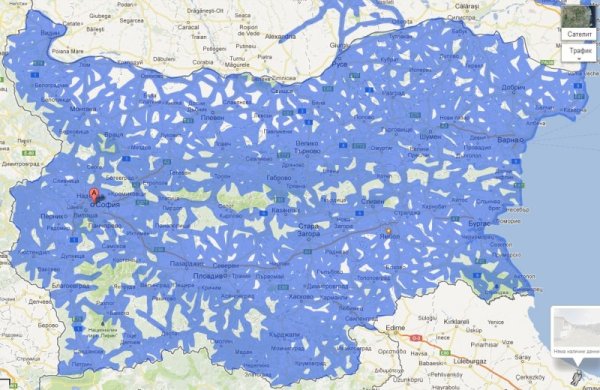 Покритие на 3D услугата на Google. Снимка: Google Street View
