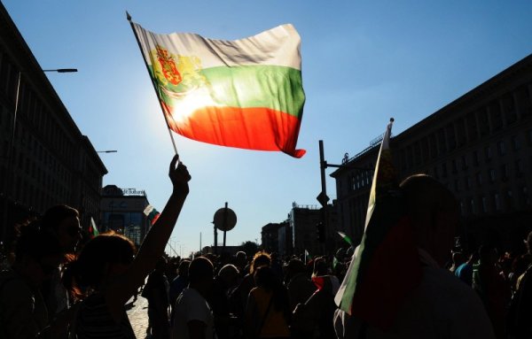 Протестът пред Министерския съвет. Снимка: Булфото