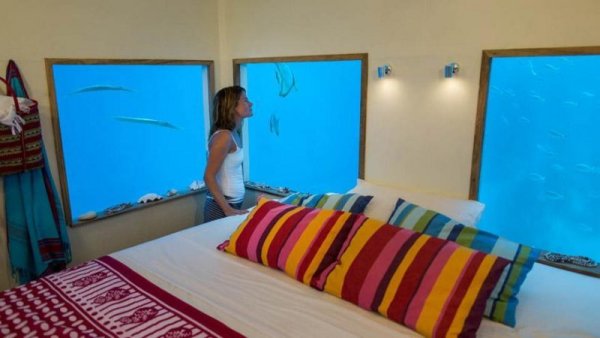 Гледката от една от спалните. Снимка: underwaterroom.com