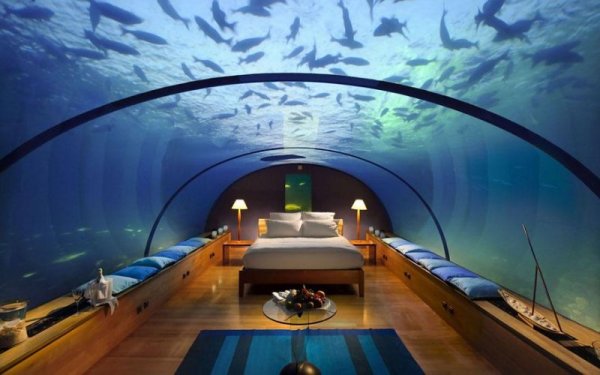 Хотел Conrad Maldives, остров Рангали, Малдивите. Един хотел сред водния свят. Снимка: conradhotels3.hilton.com