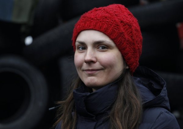 Юлия, журналист на 34 г., от Лвов. Снимка: Reuters
