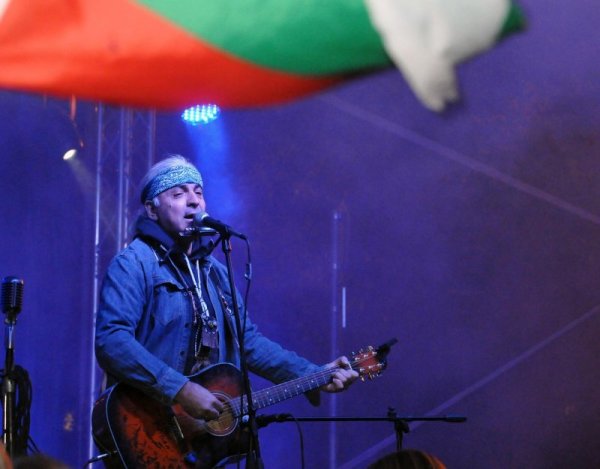 Васко Кръпката е фен на "Левски". Снимки: Булфото