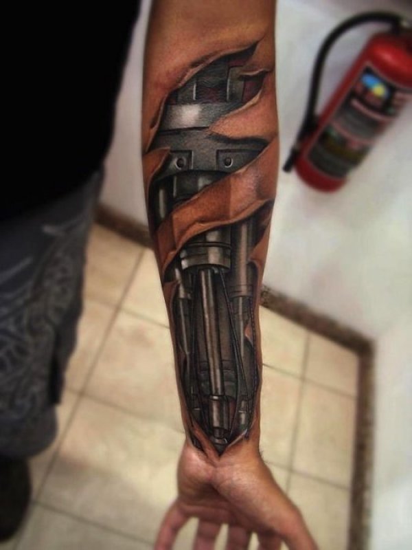 Невероятна роборъка от Йомико Морено. Снимка: blog.tattoodo.com
