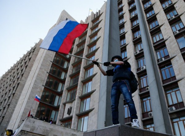 Сблъсъците в Донецк. Снимка БТА