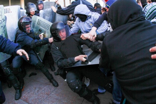 Сблъсъците в Донецк. Снимка БТА