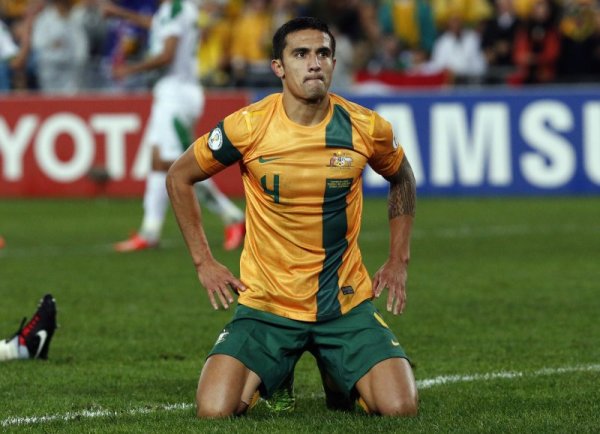 Австралийският нападател Тим Кейхил. Той е част от отбора на Ню Йорк Ред Булс. Снимка: Reuters