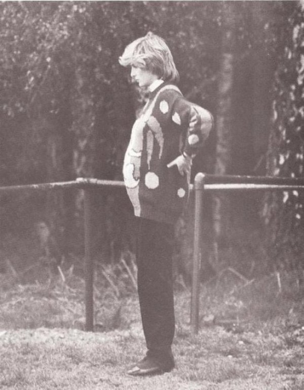 Принцеса Даяна по време на своята първа бременност през 1982 година. Снимка: retronaut.com