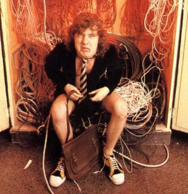 Ангъс Йънг от AC/DC. Снимка: Centerblog