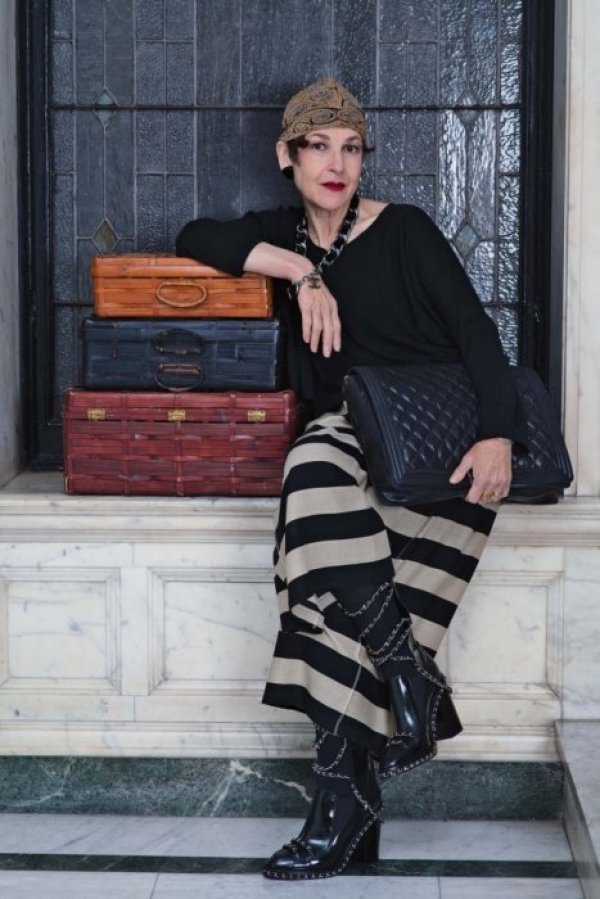 Ципора Саламон, 63 години. Снимка: advancedstyle.blogspot.ru